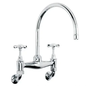 Lefroy Brooks Classic W/m Bridge Mixer - Antique Gold product image - Image 1