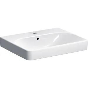 Geb 500.229.01.1 Smyle Washbasin Single Taphole 600mm Square