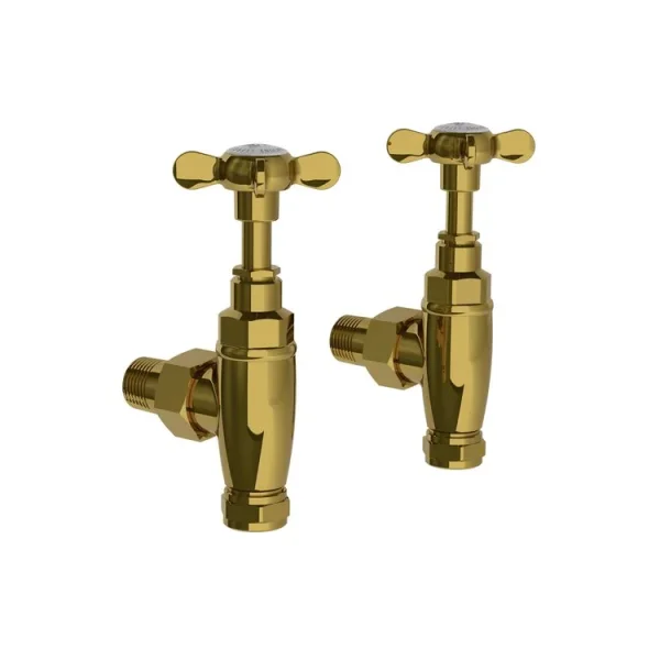 Lefroy Brooks Classic Radiator Stopcocks - Polished Brass product image - Image 1