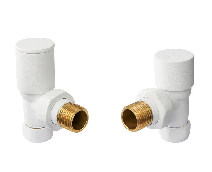 Vogue Arne Valves - Angled 1/2Inch 15mm - White 78X75