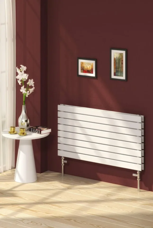 Reina Rione Designer Radiator - 544 X 1200 Double White product image - Image 1