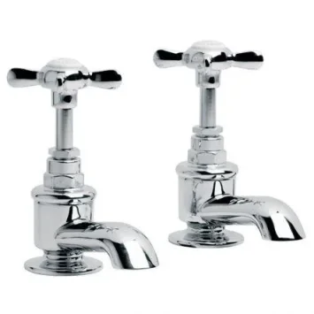 Lefroy Brooks Classic Bath Pillar Taps - Chrome product image - Image 1