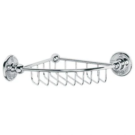 Lefroy Brooks Classic Edwardian Corner Shower Soap Dish - Chrome