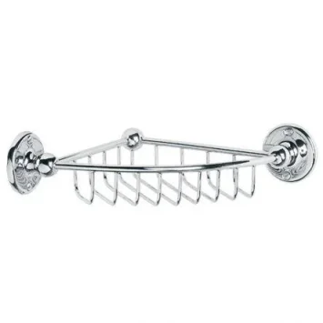 Lefroy Brooks Classic Edwardian Corner Shower Soap Dish - Chrome product image - Image 1