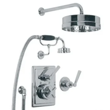Lefroy Brooks Mackintosh Conc Thermo Valve, E/c Kit & 8" Rose - Nickel product image - Image 1
