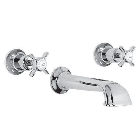 Lefroy Brooks Classic Conc 3h Bath Filler - Chrome