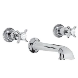 Lefroy Brooks Classic Conc 3h Bath Filler - Chrome