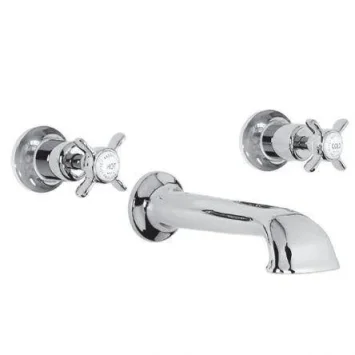 Lefroy Brooks Classic Conc 3h Bath Filler - Chrome product image - Image 1