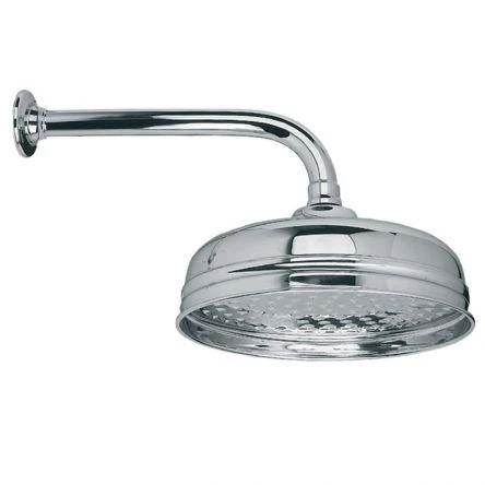 Lefroy Brooks Classic 400mm Shower Arm & 8" Rose - Chrome