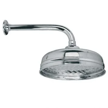 Lefroy Brooks Classic 400mm Shower Arm & 8" Rose - Chrome product image - Image 1