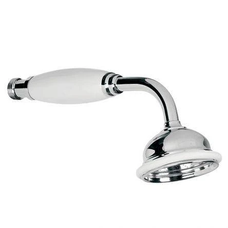 Lefroy Brooks Classic Ceramic Handset With 2 1/2" Rose - Chrome