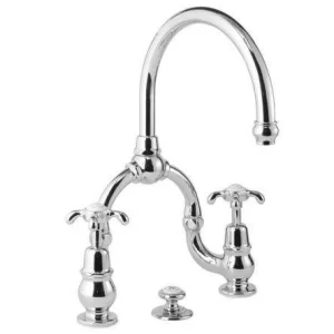 Lefroy Brooks La Chapelle D/m Basin Bridge Mixer With Puw - Chrome