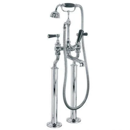Lefroy Brooks Classic Black Lever Bsm With Standpipes - Nickel