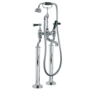 Lefroy Brooks Classic Black Lever Bsm With Standpipes - Nickel