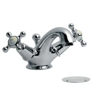 Lefroy Brooks Connaught Mono Basin Mixer With Puw - Nickel