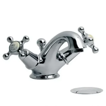 Lefroy Brooks Connaught Mono Basin Mixer With Puw - Nickel product image - Image 1