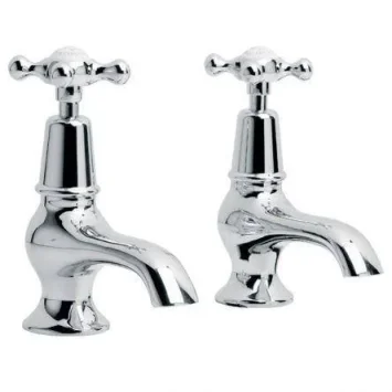 Lefroy Brooks Connaught Bath Pillar Taps - Chrome product image - Image 1