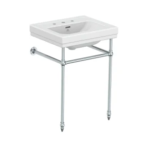 Lefroy Brooks Metropole 62cm Basin 3 Tap Hole - White