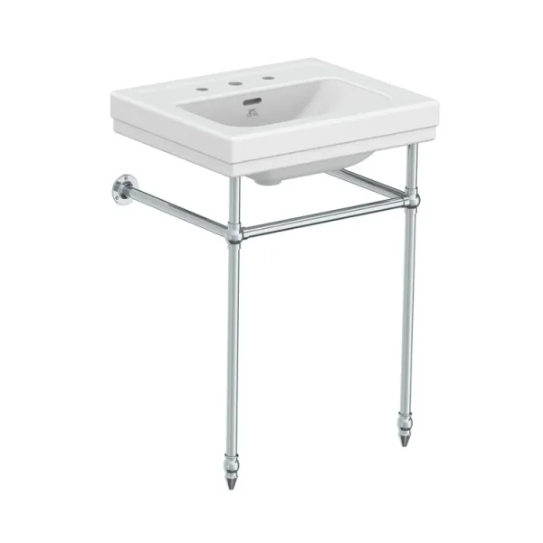 Lefroy Brooks Metropole 62cm Basin 3 Tap Hole - White product image - Image 1