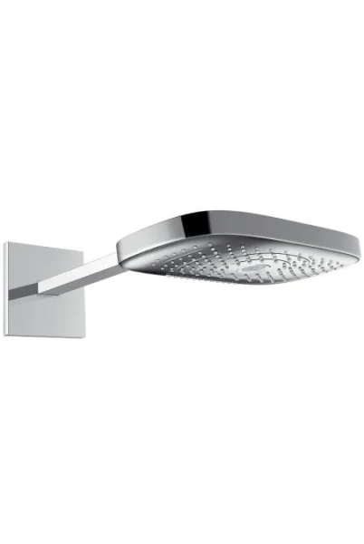 Hansgrohe Raindance E 300 3 Jet Shower Head & Arm 300x190mm Chrome)