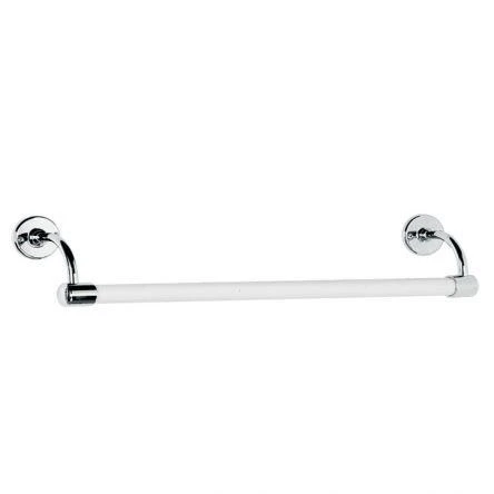 Lefroy Brooks Classic 762mm Large Bore Enamelled Towel Rail - Nickel