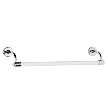 Lefroy Brooks Classic 762mm Large Bore Enamelled Towel Rail - Nickel product image - Image 1