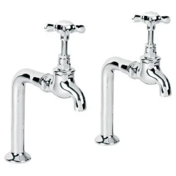 Lefroy Brooks Classic Bibcock Taps & Pillars - Antique Gold product image - Image 1