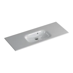 Faeber Silkstone Pearl 1200mm Single Central Gloss Basin
