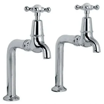 Lefroy Brooks Connaught Bibcock Taps & Pillars - Chrome product image - Image 1
