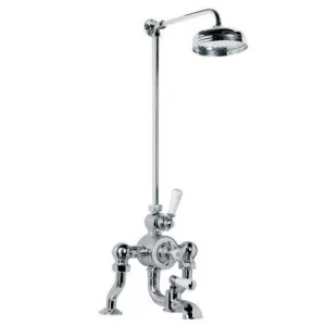 Lefroy Brooks Godolphin D/m Thermo Bsm With Riser & 8" Rose - Chrome
