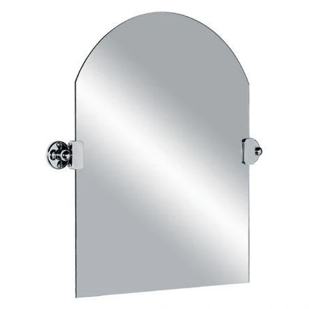 Lefroy Brooks Classic Edwardian Dome Top Tilting Mirror - Chrome