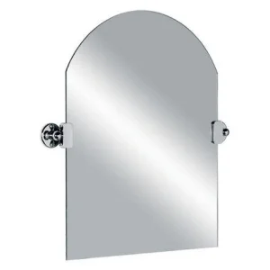 Lefroy Brooks Classic Edwardian Dome Top Tilting Mirror - Chrome