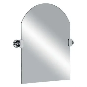 Lefroy Brooks Classic Edwardian Dome Top Tilting Mirror - Chrome product image - Image 1