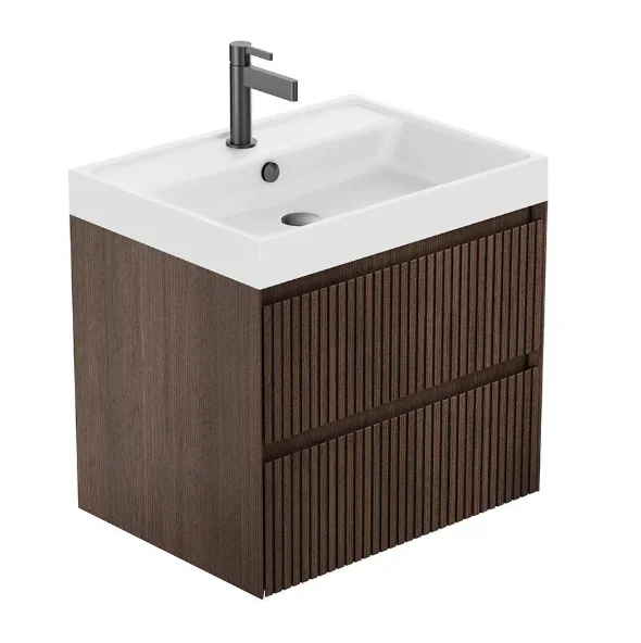 Vado Groove 600mm Vanity Unit - Wall Hung