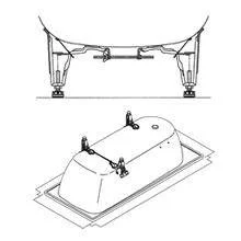 Kaldewei 5032 Box Bath Feet Only