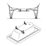 Kaldewei 5032 Box Bath Feet Only product image - Image 1