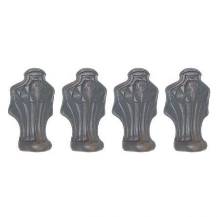 Lefroy Brooks Set Of 4 Cast Iron Bath Feet - Unplated