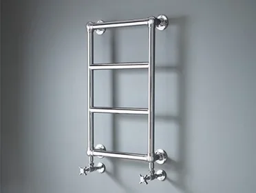 Vogue Vintage Towel Radiator Dual Energy - Chrome 750X475 detail view - Image 3