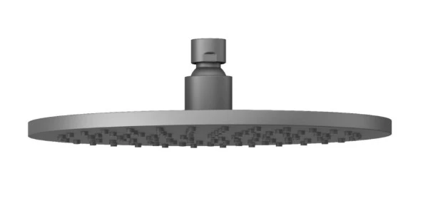 Abacus Emotion Round Fixed Shower Head 250mm Matt Anthracite