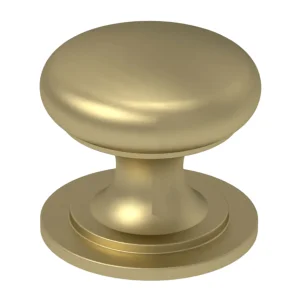 Calypso Valencia Knob Handle C / W Screws Dia 32mm Brushed Brass