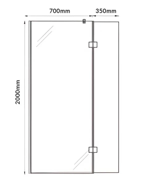 Abacus M Series 900+350mm Minimal - Brushed Brass