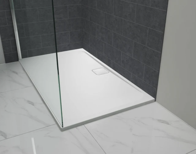 Merlyn Level 25 Offset Quadrant Slip Resistant Tray Left Hand 1200 X 900mm