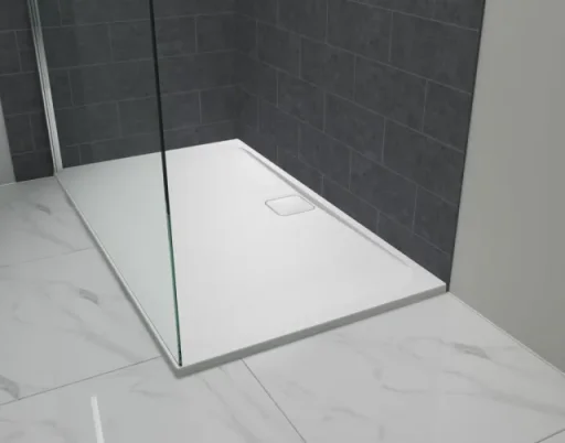 Merlyn Level 25 Offset Quadrant Slip Resistant Tray Left Hand 1200 X 900mm product image - Image 1