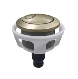 Artesan Push Button - Brushed Brass product image - Image 1