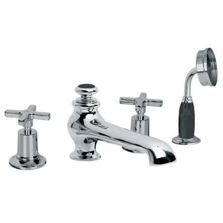 Lefroy Brooks Mackintosh D/m 4h Bath Set - Nickel