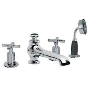 Lefroy Brooks Mackintosh D/m 4h Bath Set - Nickel product image - Image 1