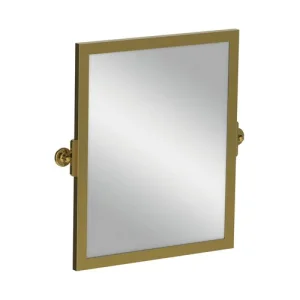 Lefroy Brooks Classic Tilting Mirror With Brass Frame - Polished Brass