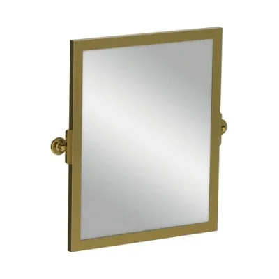 Lefroy Brooks Classic Tilting Mirror With Brass Frame - Polished Brass product image - Image 1
