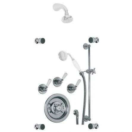 Lefroy Brooks Godolphin Conc Archi Valve, Flow Ctrl, Kit & Jets - Chrome