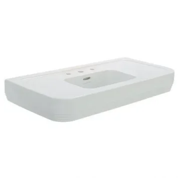Lefroy Brooks Belle Aire 100cm Console Basin 3 Tap Holes - White product image - Image 1